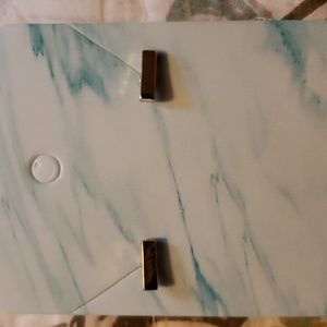 Small gold bar earrings